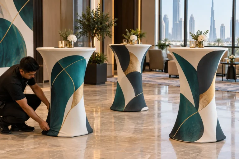 Fabric Cocktail Table