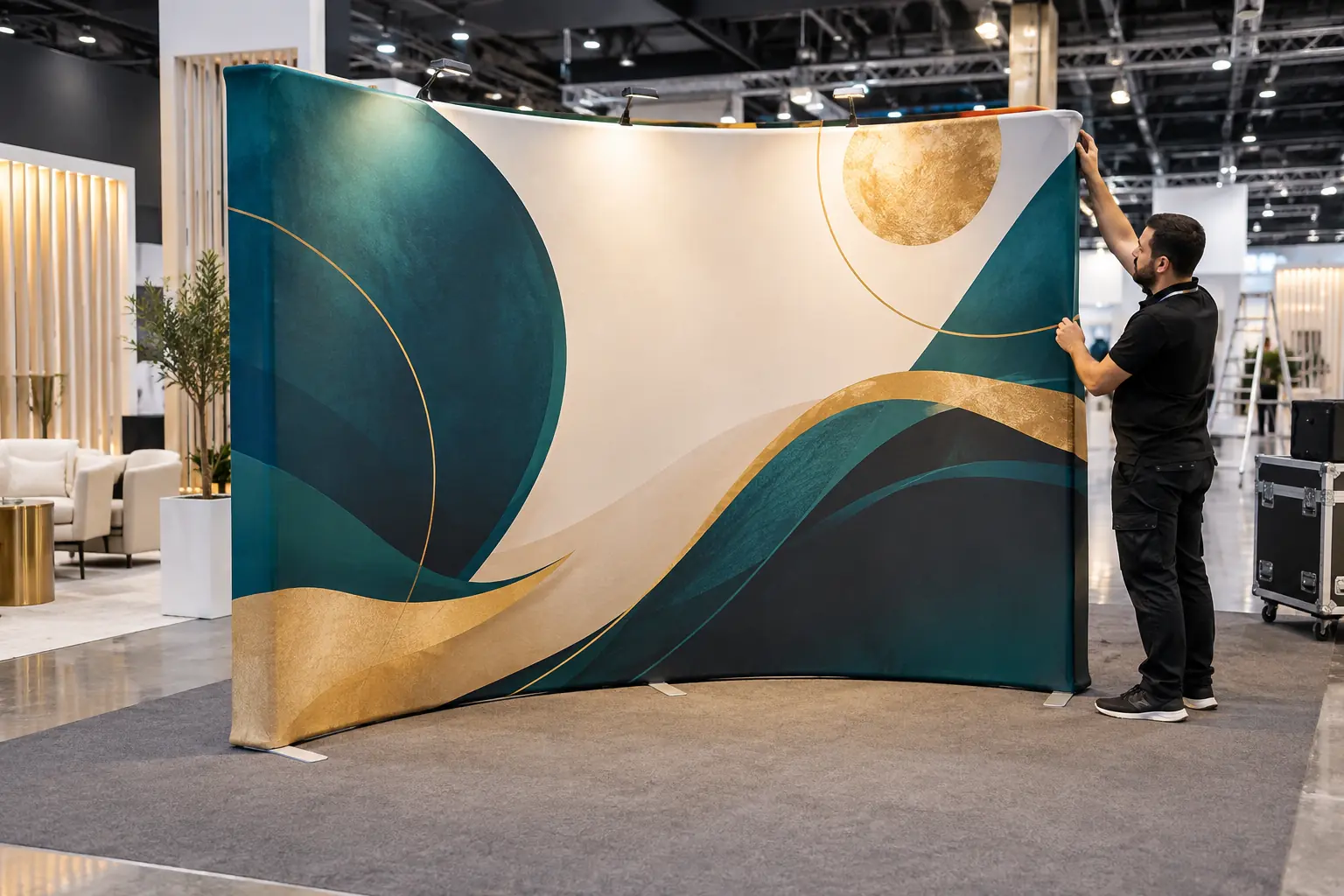 Fabric Popup Display